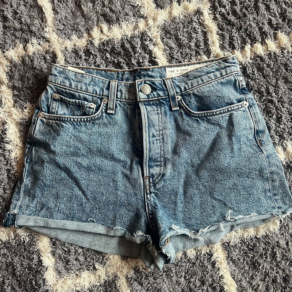 Rag and Bone Maya High-Rise Shorty Short